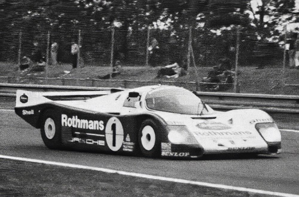 Stuck Bell Holbert Rothmans Porsche 962 on the way to Le Mans victory