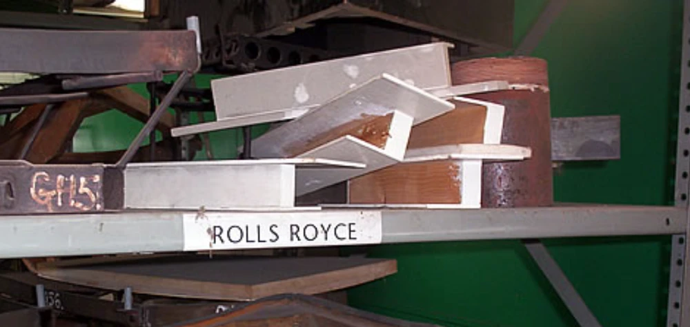 Jaguar XJ13 Rolls-Royce customer-supplied wooden templates.